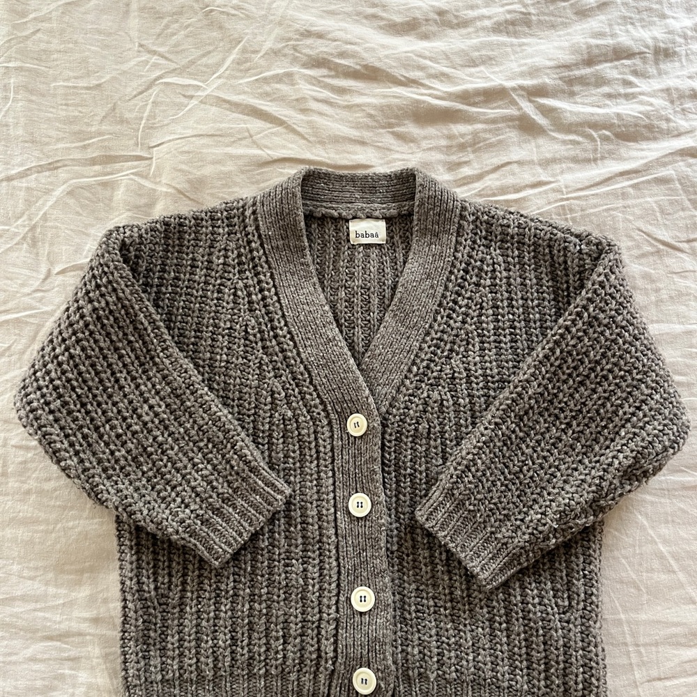 Babaà no19 cardigan in Dark mist